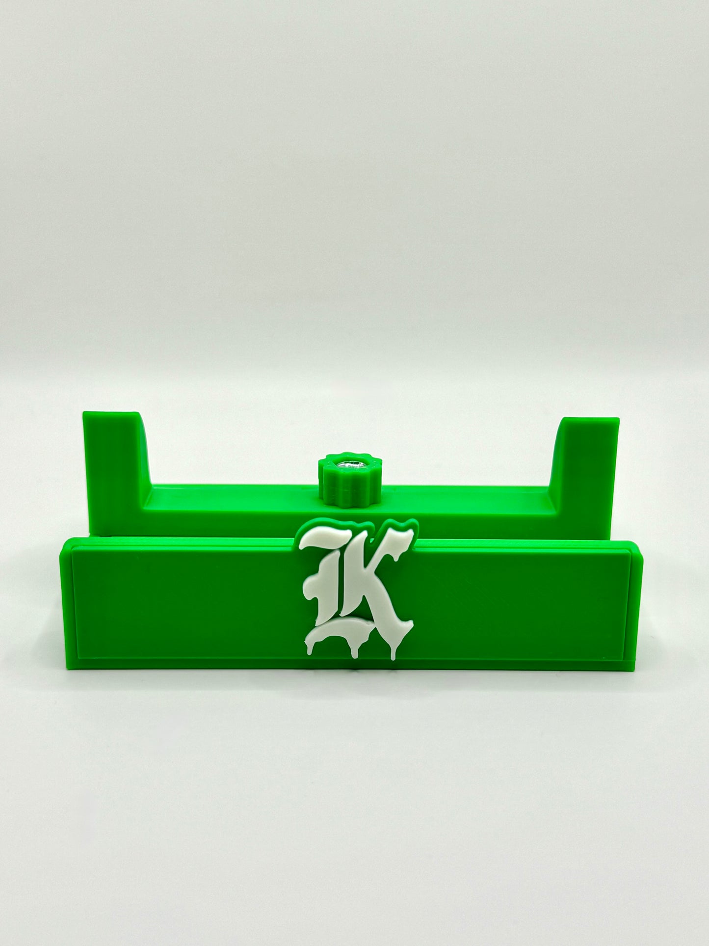 Kickstradomis Logo Stand - Dark Green Base with White Logo