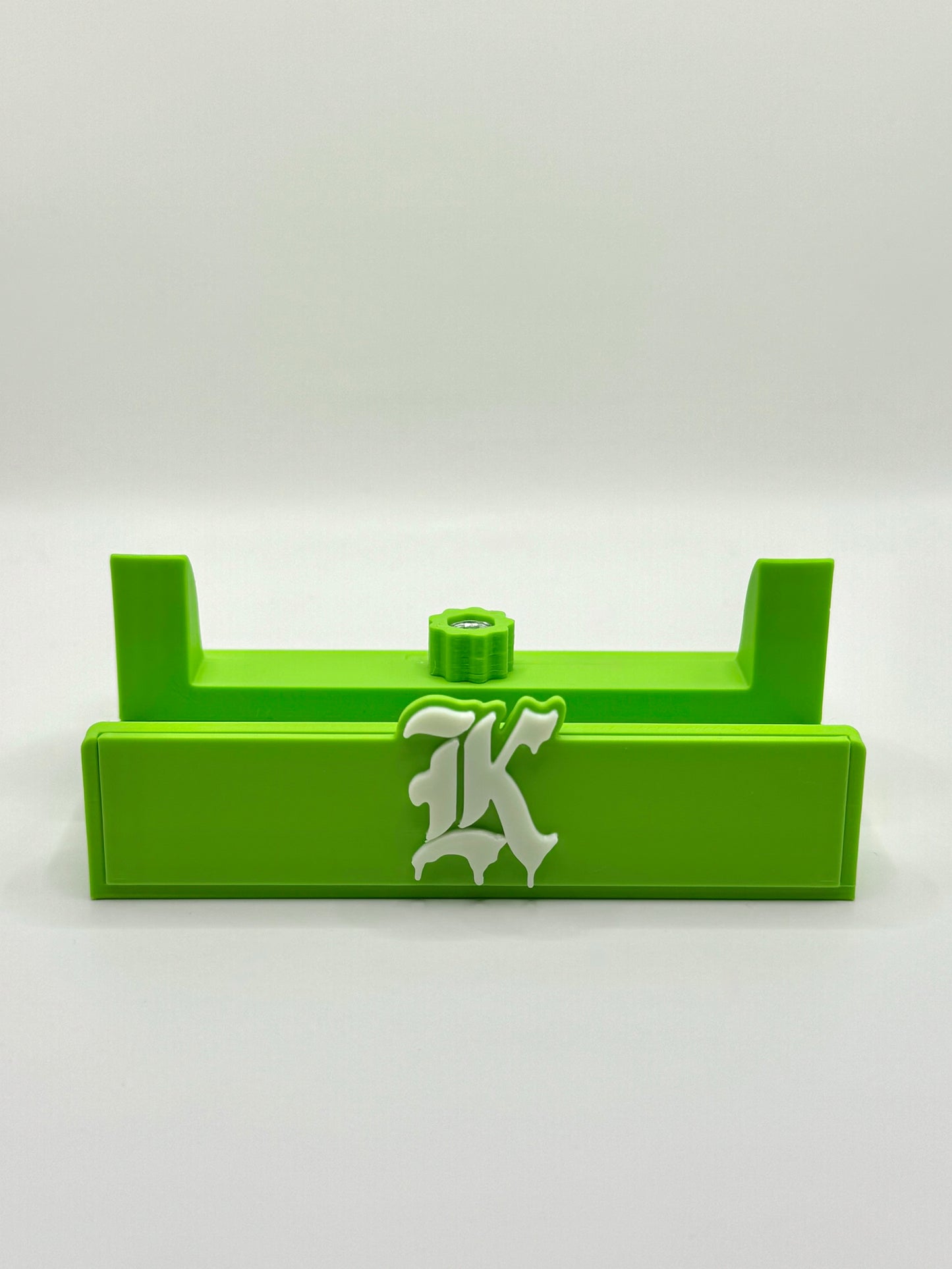 Kickstradomis Logo Stand - Light Green Base with White Logo