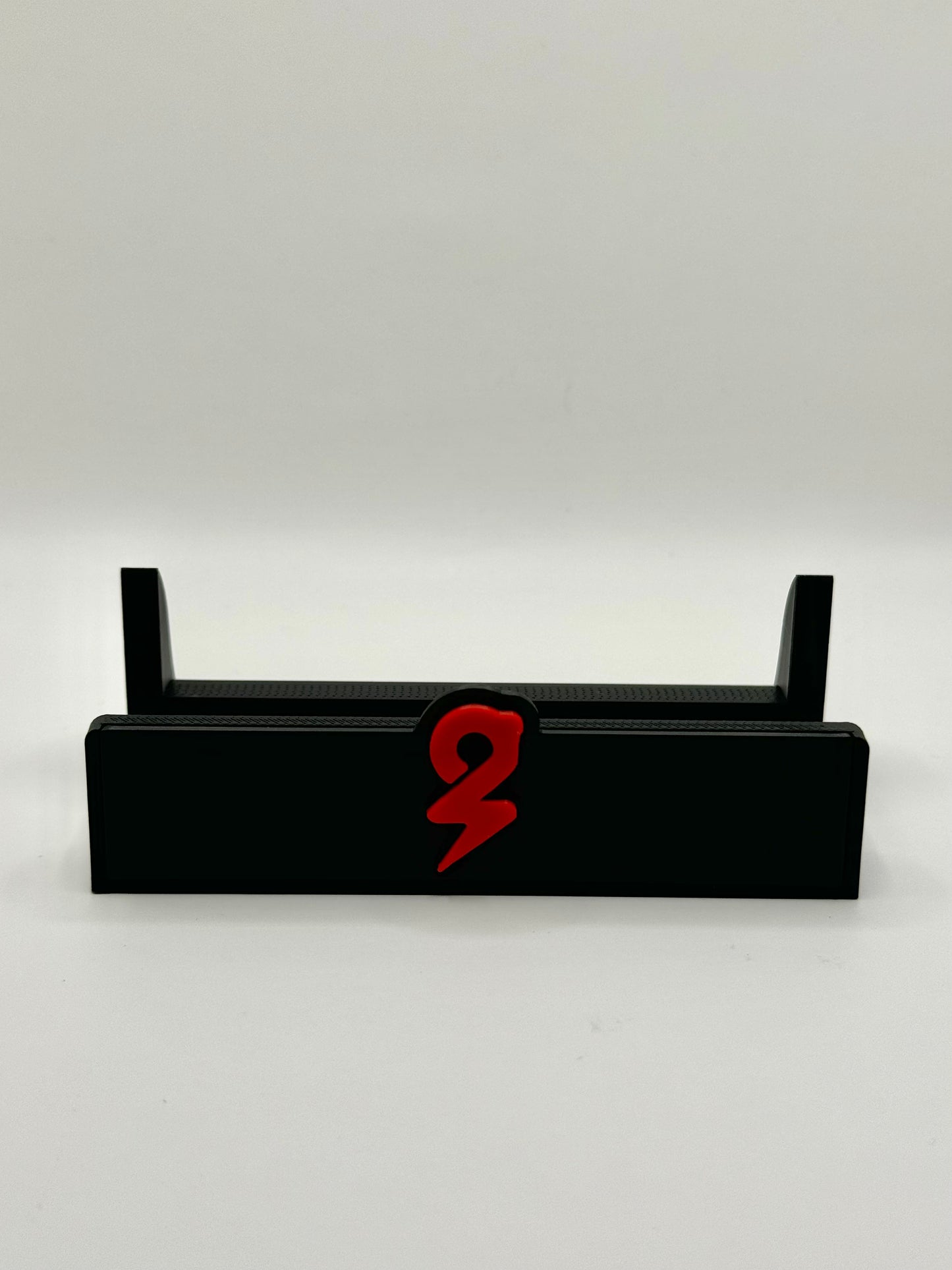 Piggybanx Logo Stand - Black Base with Red Logo