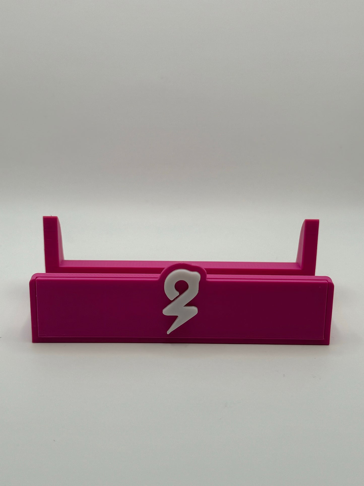 Piggybanx Logo Stand - Pink Base with White Logo