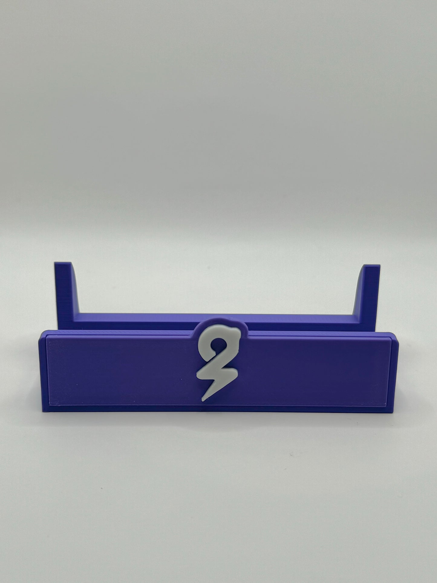 Piggybanx Logo Stand - Purple Base with White Logo