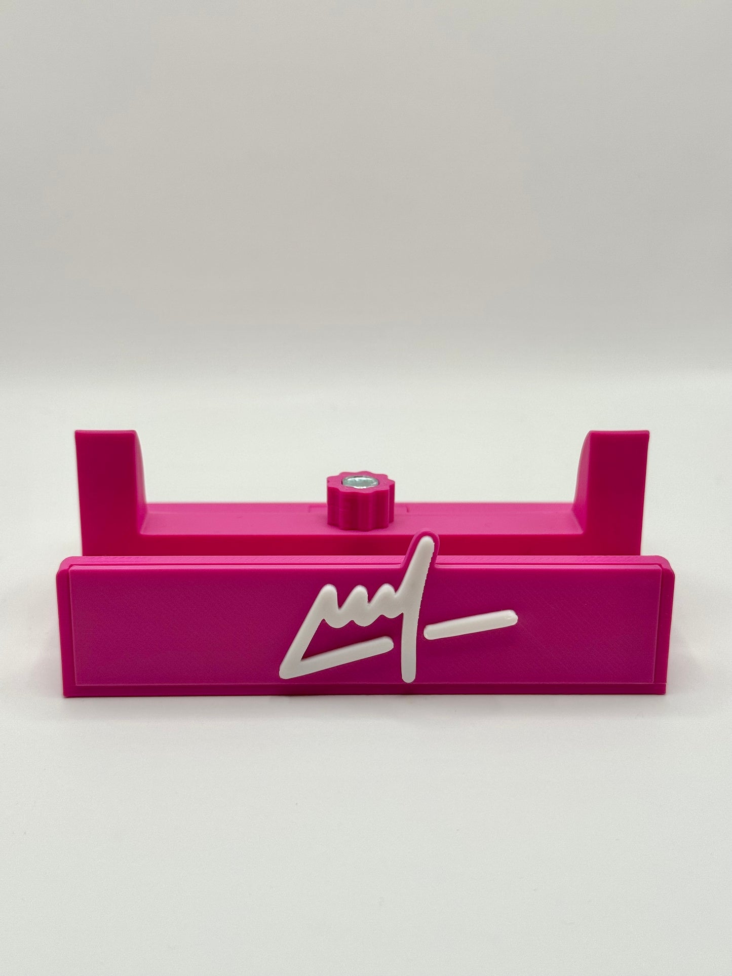 Wegs Logo Stand - Pink Base with White Logo