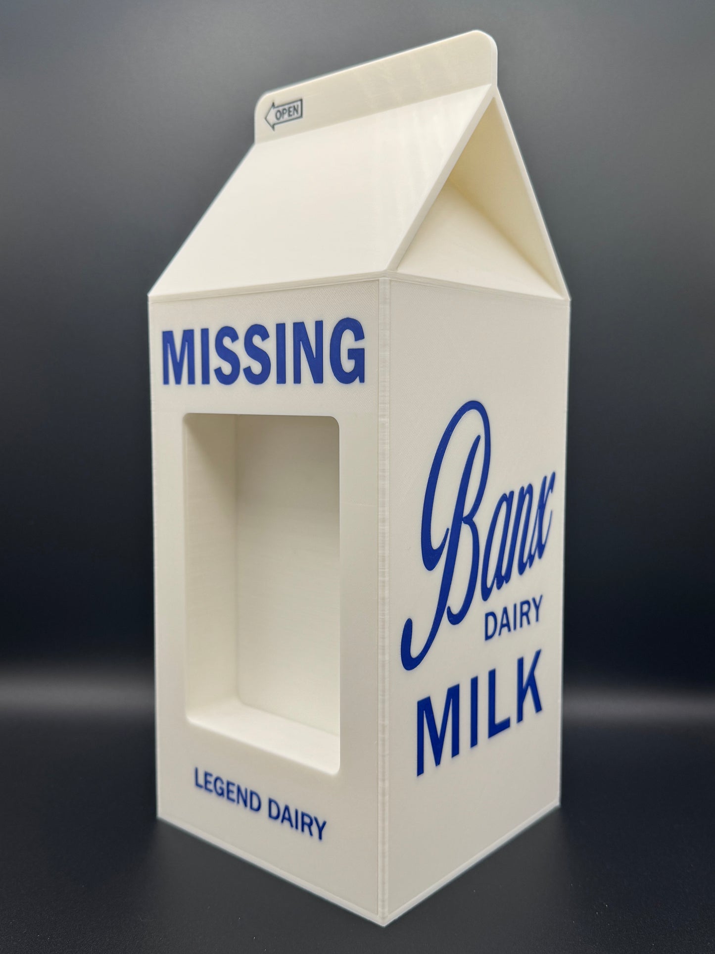 Milk Carton PiggyBanx Stand
