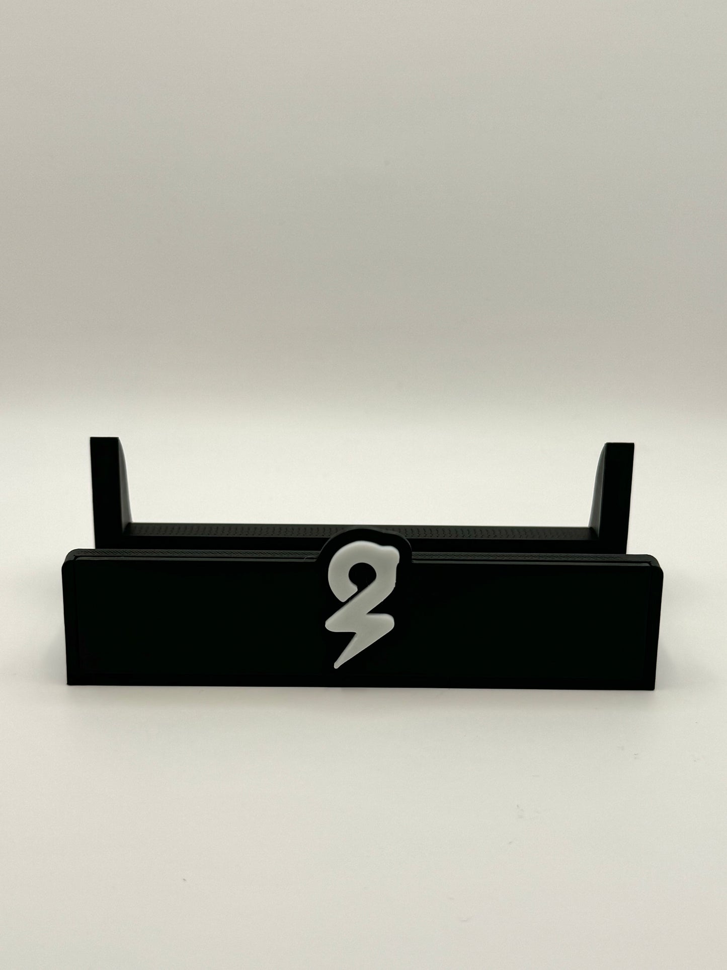 Piggybanx Logo Stand - Black Base with White Logo