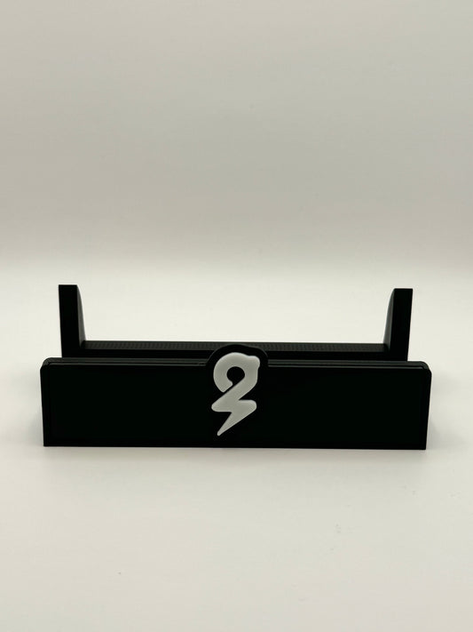 Piggybanx Logo Stand - Black Base with White Logo