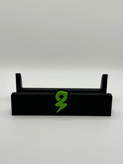 Piggybanx Logo Stand - Black Base with Green Logo