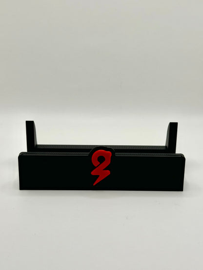 Piggybanx Logo Stand - Black Base with Red Logo
