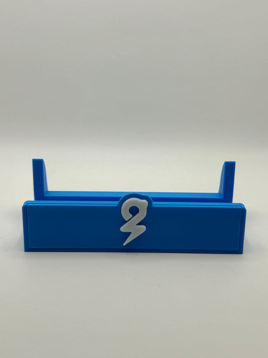 Piggybanx Logo Stand - Blue Base with White Logo