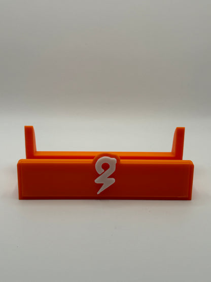 Piggybanx Logo Stand -  Orange Base with White Logo