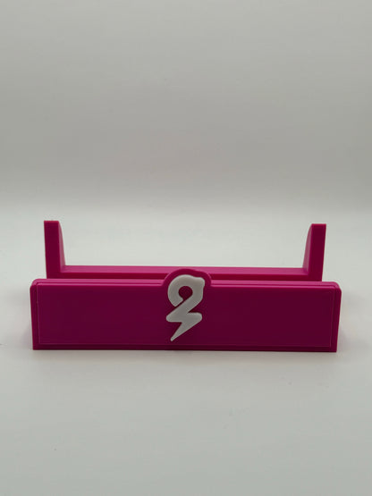 Piggybanx Logo Stand - Pink Base with White Logo