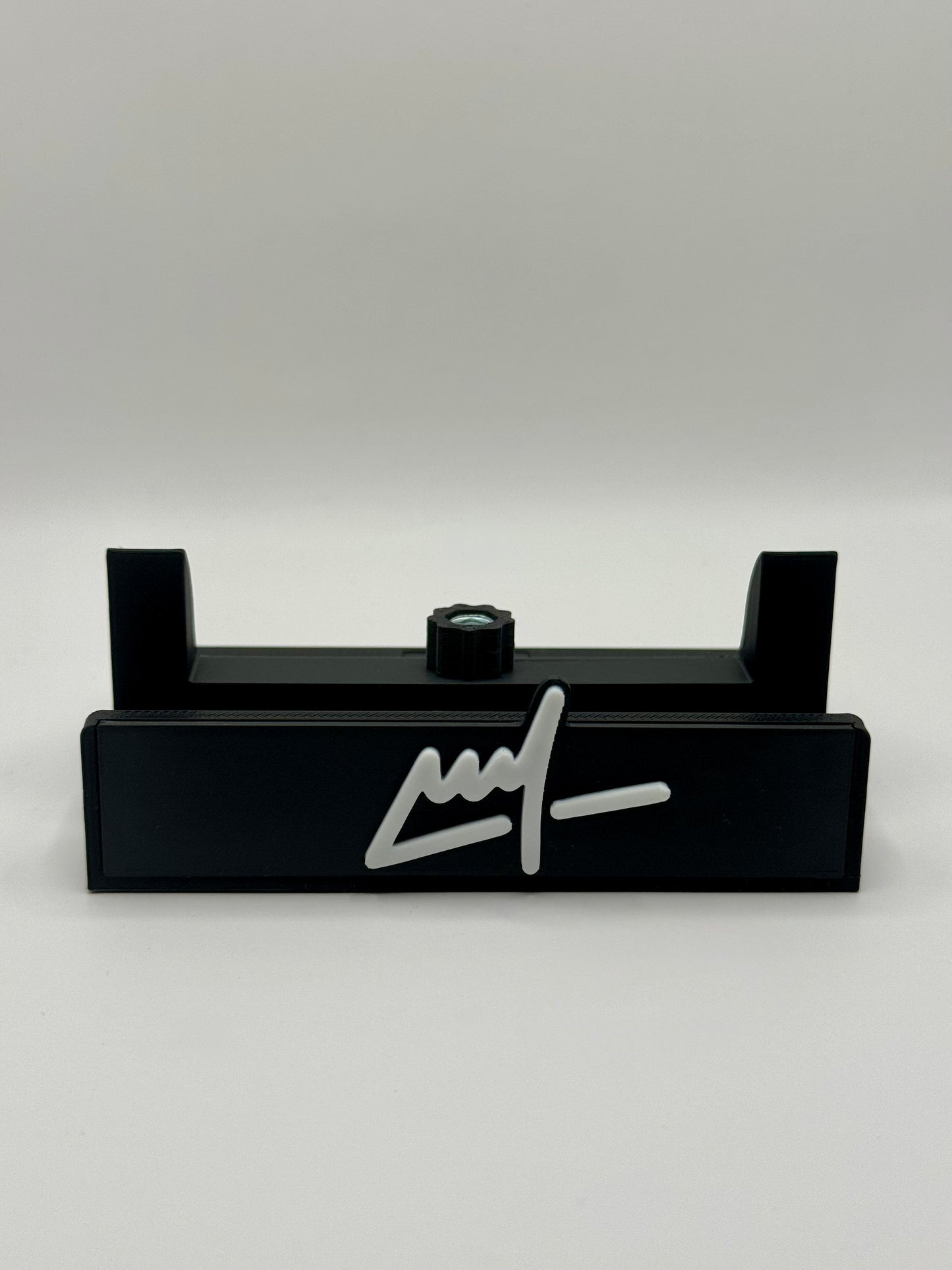 Wegs Logo Stand - Black Base with White Logo