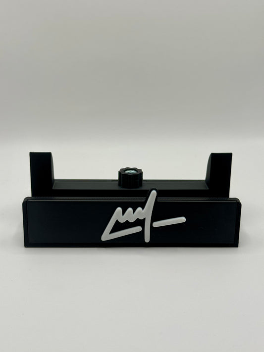 Wegs Logo Stand - Black Base with White Logo
