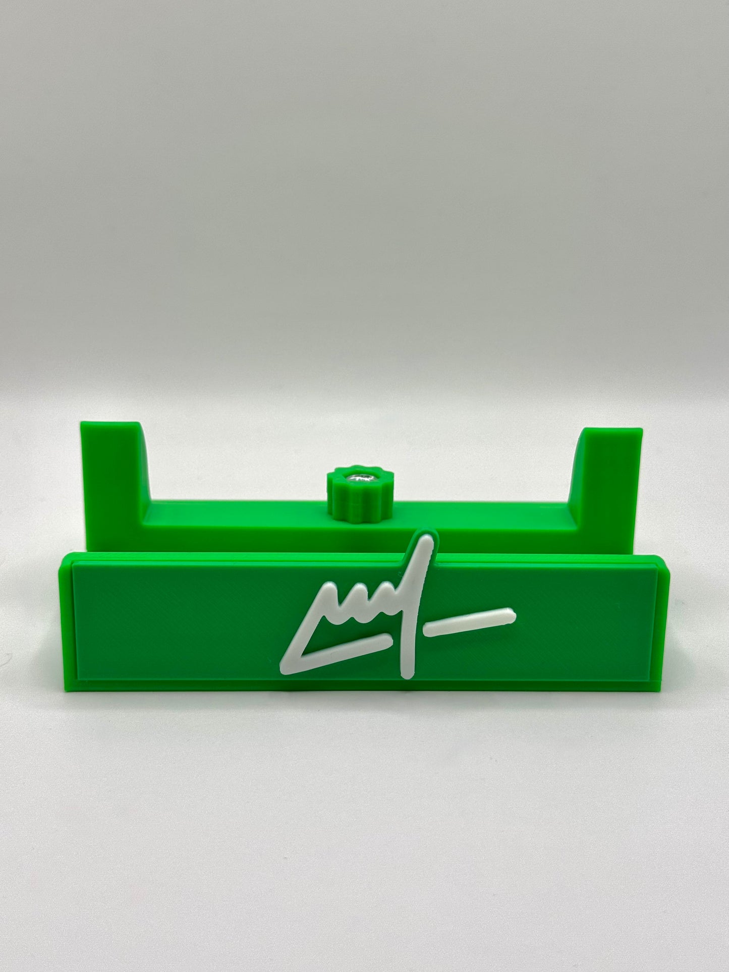 Wegs Logo Stand - Dark Green Base with White Logo