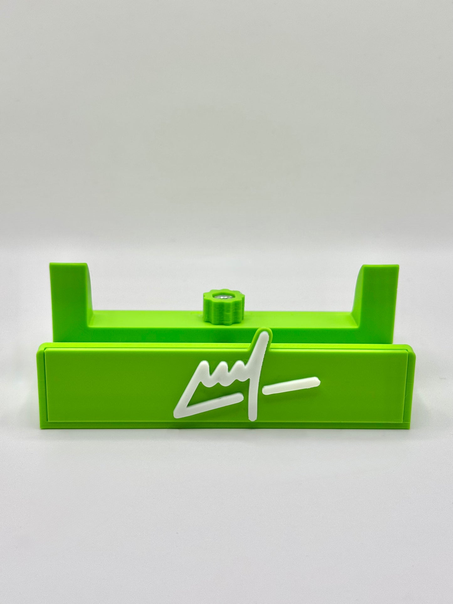 Wegs Logo Stand - Light Green Base with White Logo