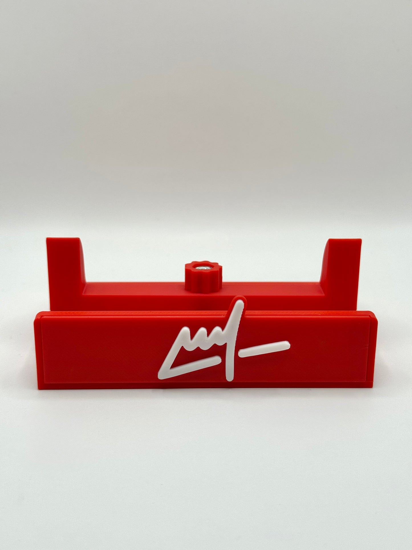 Wegs Logo Stand - Red Base with White Logo